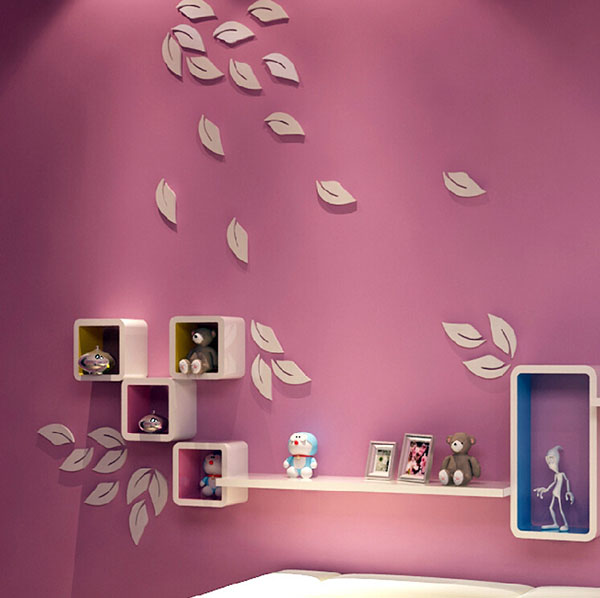 họa tiết gỗ dán tường chiếc lá đẹp giá rẻ